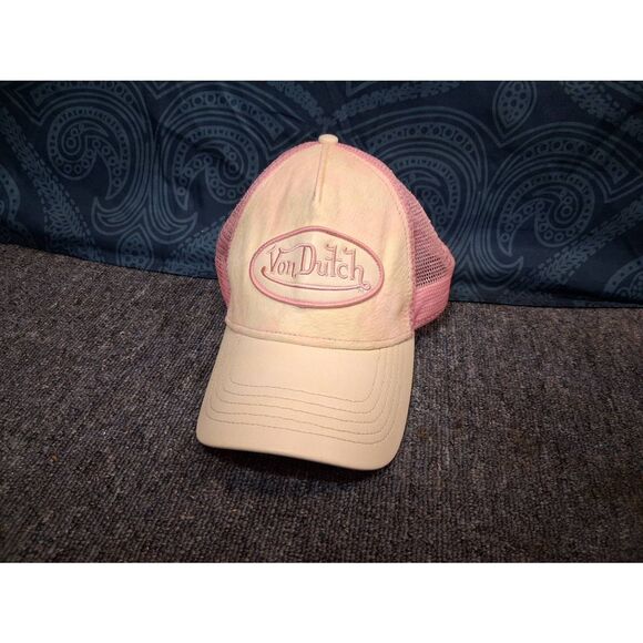 Vintage y2k womens trucker cap pink baseball hat mesh main image 6